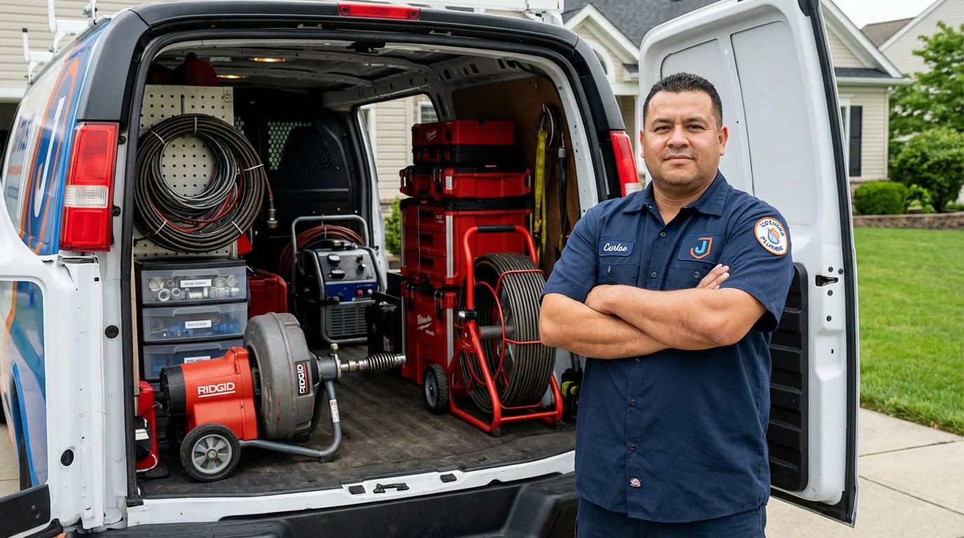 Professional drain cleaning equipment and Johns Plumbing LLC plumber in Moab