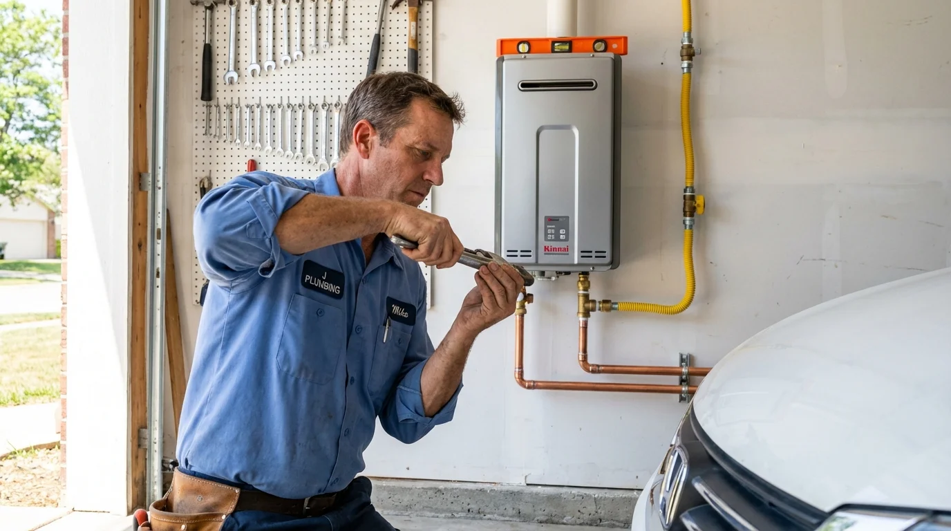 Tankless water heater installation by a Johns Plumbing LLC plumber in Moab